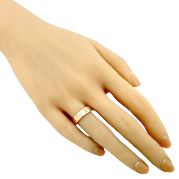 Cartier Love Ring, 18k gold, women's, pre-owned - Picture 2 of 6